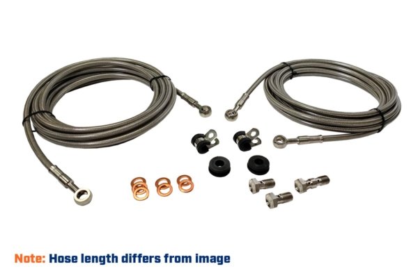 Single axle braided brake line kit for trailer