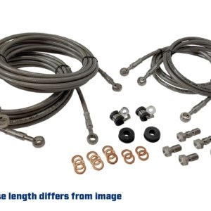 Dual braided brake lines